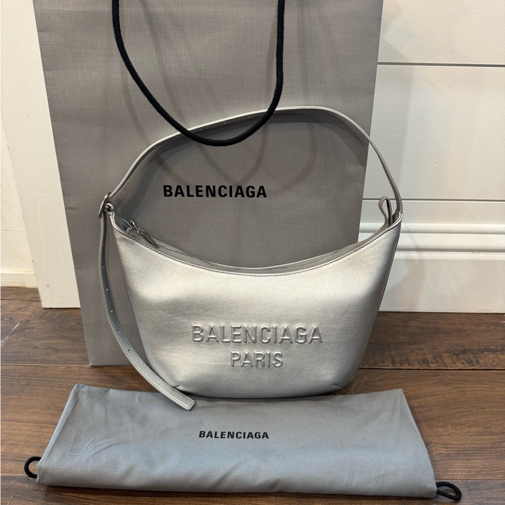 Balenciaga Silver Mary Kate Women's Shoulder Bag
